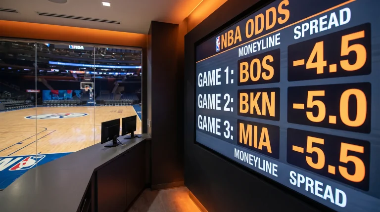 Handicap asiático nas apostas NBA com exemplo de linhas e cálculos